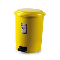 Корзина для мусора с педалью жёлтый пластик 30л PK-30 105