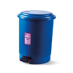 Корзина для мусора с педалью синий пластик 30л PK-30 107