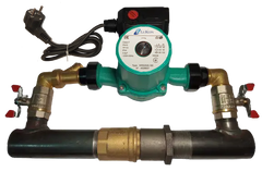 Насос циркуляційний LuKon WRS 25/6-180 для систем опалення, охолодження, водопостачання та для байпаса, Байпас 40 короткий, клапан