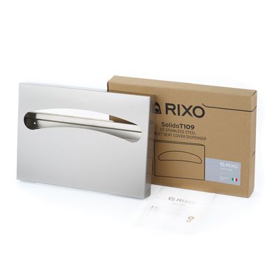Диспенсер одноразових паперовий сидінь тримач накладок на унітаз нержавіюча сталь Rixo Solido T109 Італія