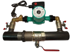 Насос циркуляційний LuKon WRS 25/6-180 для систем опалення, охолодження, водопостачання та для байпаса, Байпас 50 короткий, кран