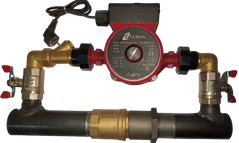 Насос циркуляційний LuKon GRS 25/40-180 для систем опалення, охолодження, водопостачання та для байпаса, Байпас 40 короткий, клапан
