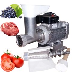 Шнекова соковижималка для помідорів та винограду + м'ясорубка ТШМ-3МС-650 (до 150 кг/год) та м'яса (до 60 кг/год)