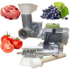 Шнековий соковитискач для помідорів та винограду + м'ясорубка Мрія-МС-550 з редуктором для м'яса (до 60 кг/год)