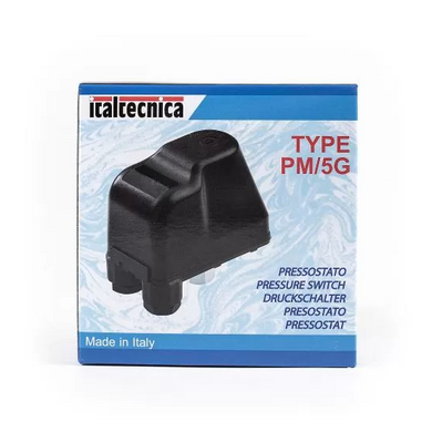 Механічне реле тиску води автоматика для насоса Italtecnica PM/5G контролер тиску