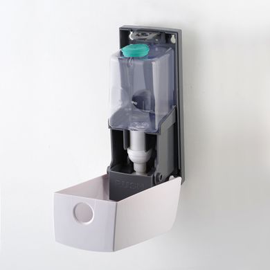 Дозатор для мила-піни натискний Rixo Maggio S048W наливний настінний диспенсер білий пластик Італія 0,5 л