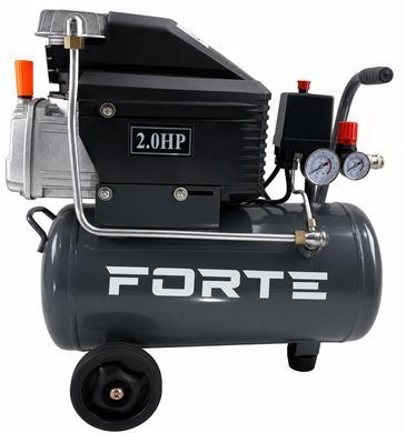 Компресор повітряний поршневий масляний FORTE FL-2T24N, 24 л, 1.5 кВт, 200 л/хв, 8 бар