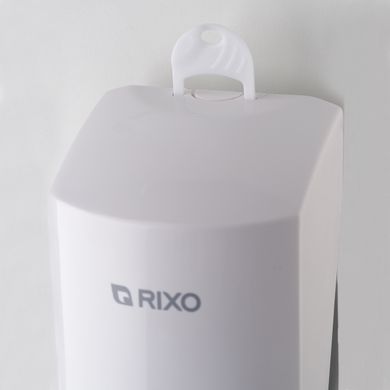 Дозатор для рідкого мила натискний Rixo Maggio S068W наливна настінний диспенсер білий пластик Італія 1 л