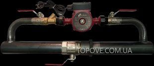 Насос циркуляційний LuKon GRS 25/40-180 для систем опалення з ел. кабелем, з гайками Байпас труба 50 довга кран