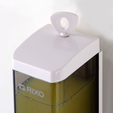 Дозатор для рідкого мила настінний диспенсер наливний універсальний Rixo Lungo S011W Італія